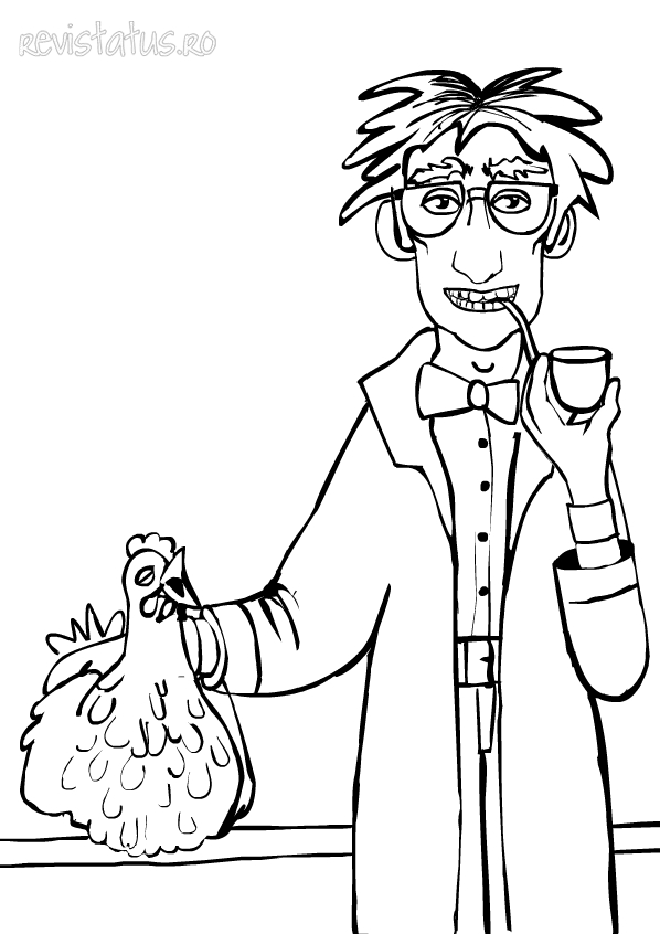 mad scientist coloring pages - photo #16