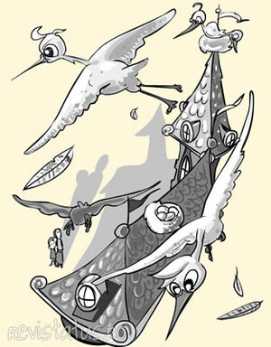 Poveste ilustrată: Fântâna de la capătul curcubeului